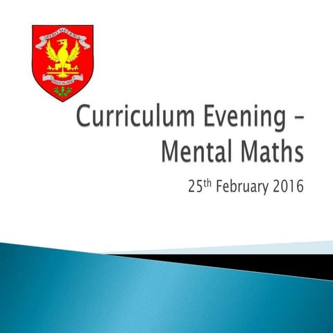 P6/7 Maths Presentation 