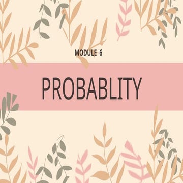 MATHS IV  SEM III Probablity module.pptx