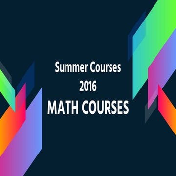 Math Summer Courses 2016 at Oxford Tutoring