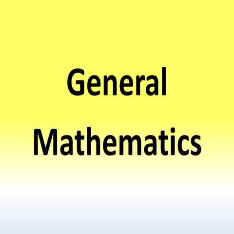 Maths (general advanced-extension) | PPTX
