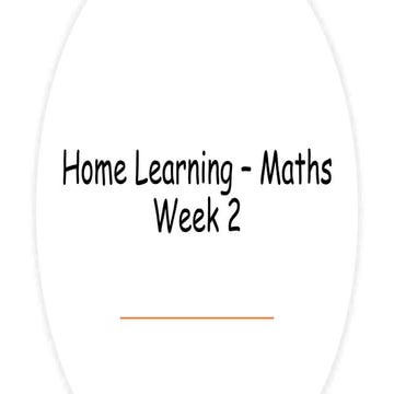 Maths week 2