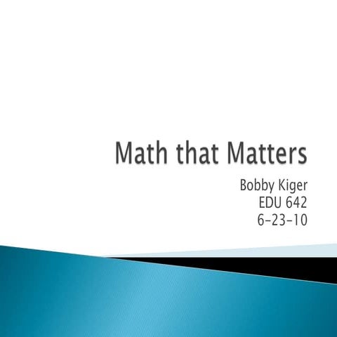 Math That Matters
