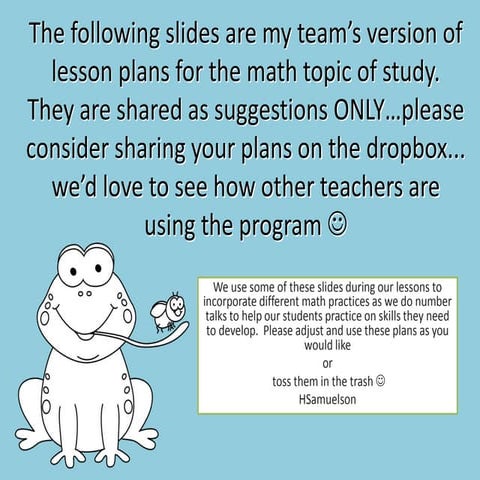 Samuelson Math Plans Aug. 9