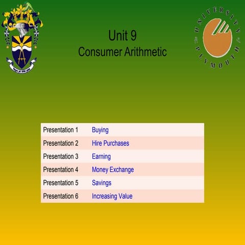 Math unit9 consumer arithmetic