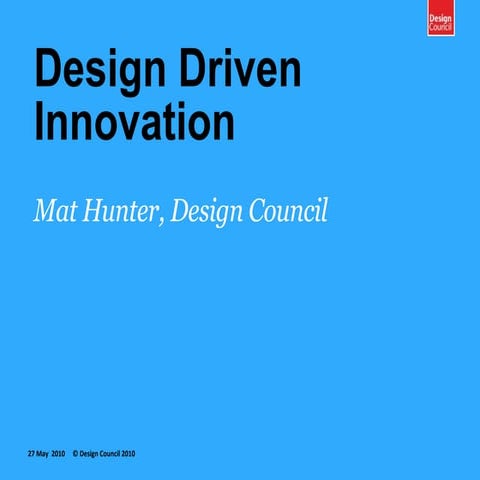 Mat Hunter Presentation - Profit from Design