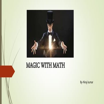 Math with magic by-niraj kumar