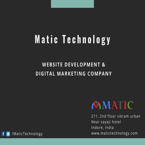 Matic technology   website development and digital marketing company