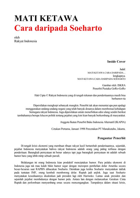 Mati Ketawa Cara Rakyat Indonesia