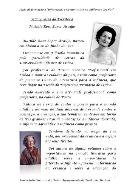 Matilde rosa araújo