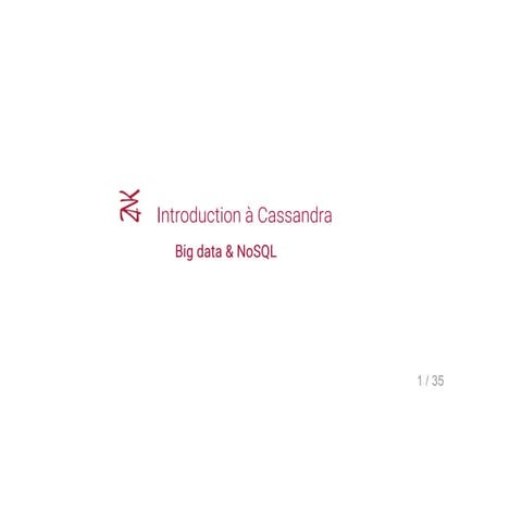 Introduction à Cassandra