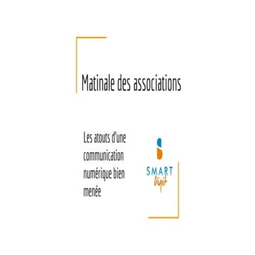 Matinale des associations | Les atouts d'une communication numérique bien menée