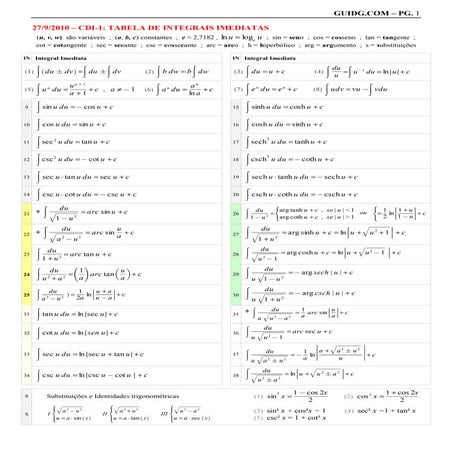 Mat integrais | PDF