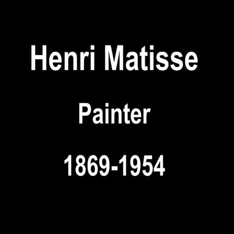 Matisse and organic and geometric shapes
