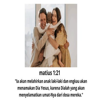 Matius 1 21 - Ibadah Natal 25 Desember '25 DSCM Bjm | PDF