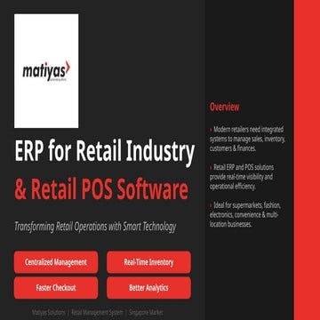 Transform Your Retail Business with Smart ERP Solutions | PPTX