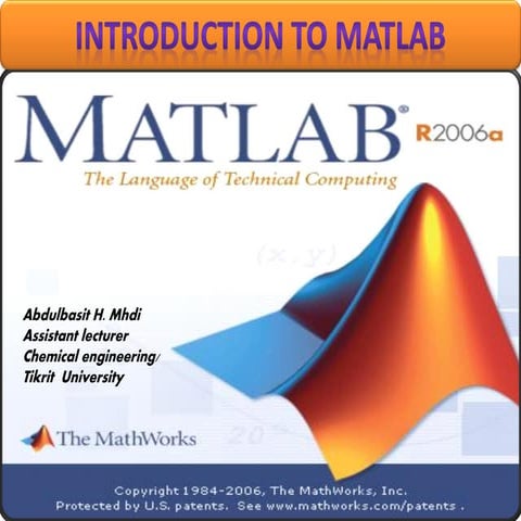 Introduction to MATLAB | PPT