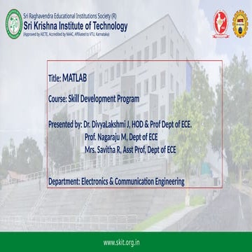 MAT Lab.pptx mat lab presentation for introduction mat lab | PPTX