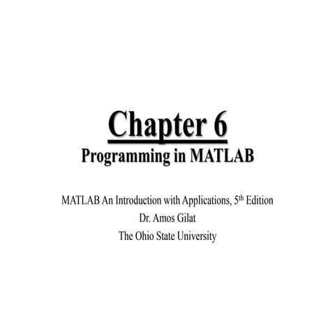 Matlab ch1 (1) | PPT