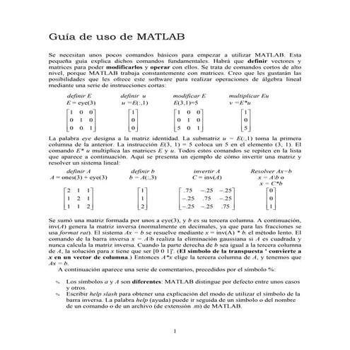 Operaciones con matrices | PDF