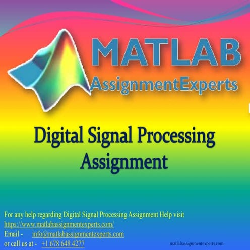 Digital Signal Processing Assignment Help