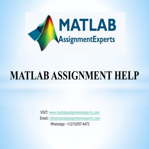 Matlab Assignment Help | PPT