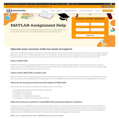 Expert MATLAB Assignment Help Services | Gradespire | PDF