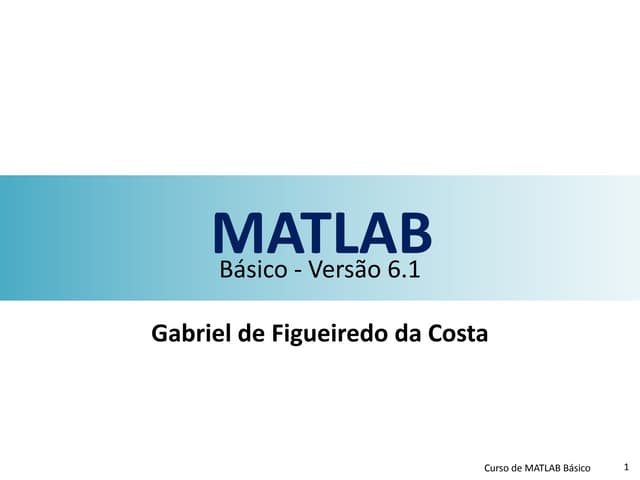 Curso de Matlab basico