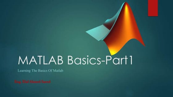Matlab (Presentation on MATLAB) | PPT