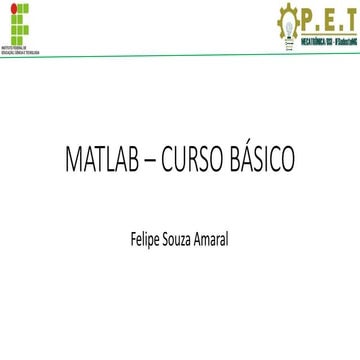 Matlab – curso básico (1) | PPTX
