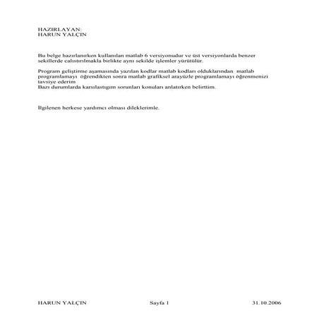 Matlab grafik kullanim