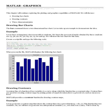 Matlab graphics | PDF