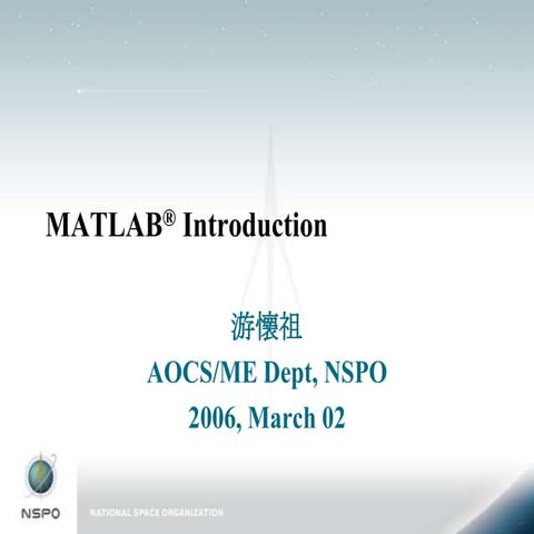 Matlab Intro | PPT