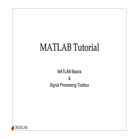 Introduction to MATLAB | PPT