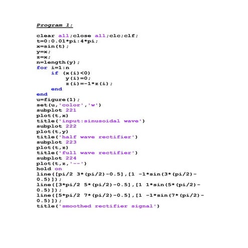Matlab plotting | PDF
