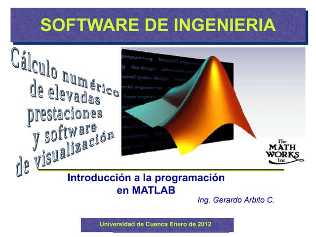 Matlab presentacion enero2012