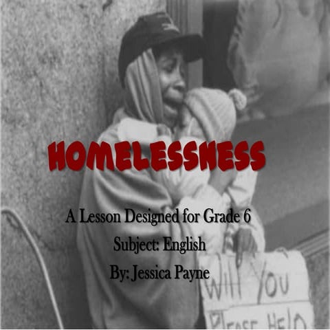 homelessness presentation (power point). | PPTX