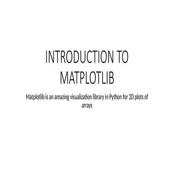 matplotlib _ | PPT