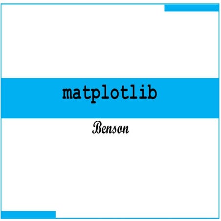 Python - Matplotlib basic - v01 | PPT
