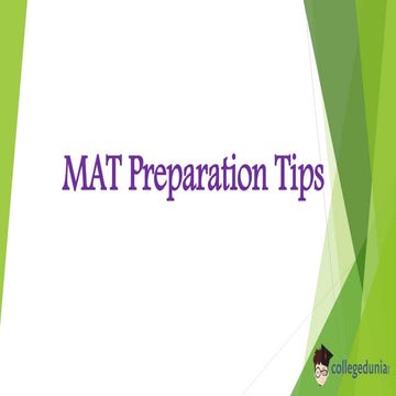 How to prepare for MAT in 1 month?
