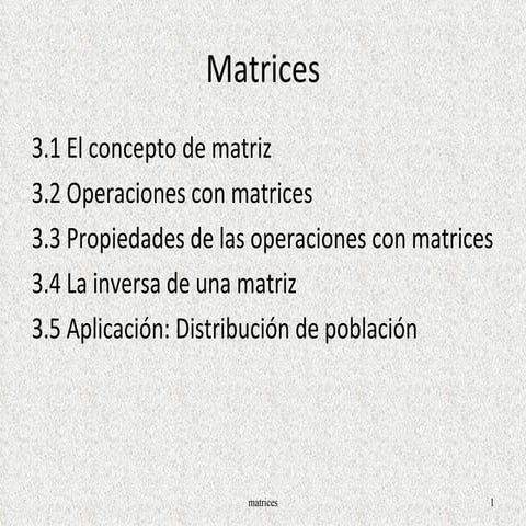 Matrices