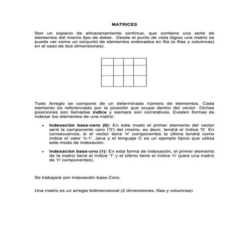 Funciones y operaciones de matrices | PPTX