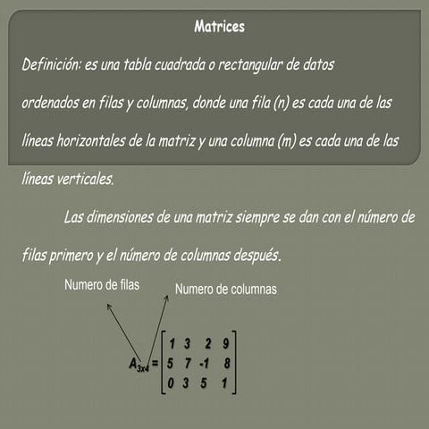 Matrices