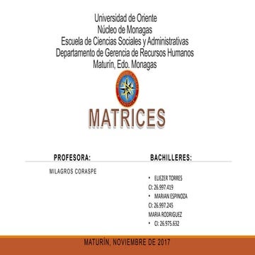 Matrices