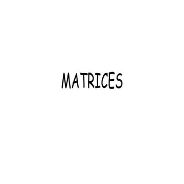 Matrices