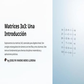 Matrices-3x3-Una-Introduccion a lo necesario | PPTX