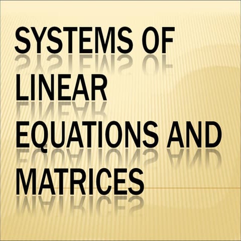Matrices and row operations 12123 and applications of matrices