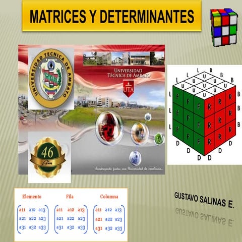 Presentación tipos de matrices | PPTX