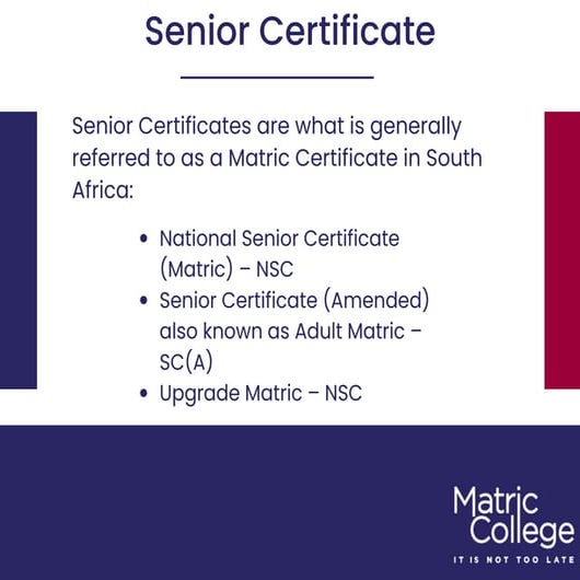 National Senior Certificate | PDF