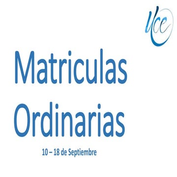 Matriculas