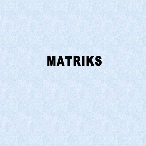 Matriks 2